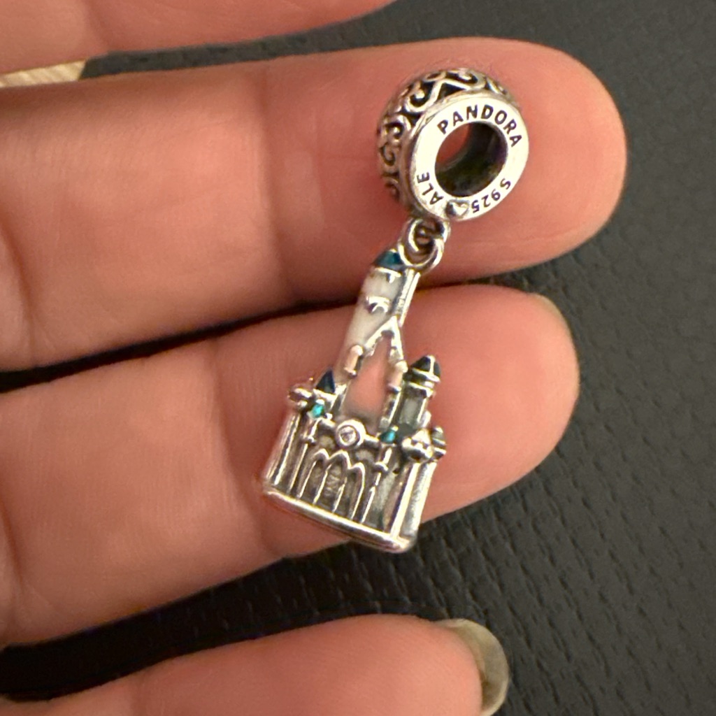 Pandora Silver And Blue Castle Charm